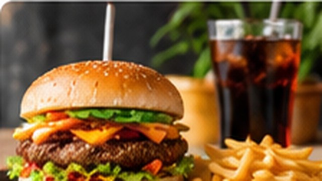Freshly prepared restaurant food